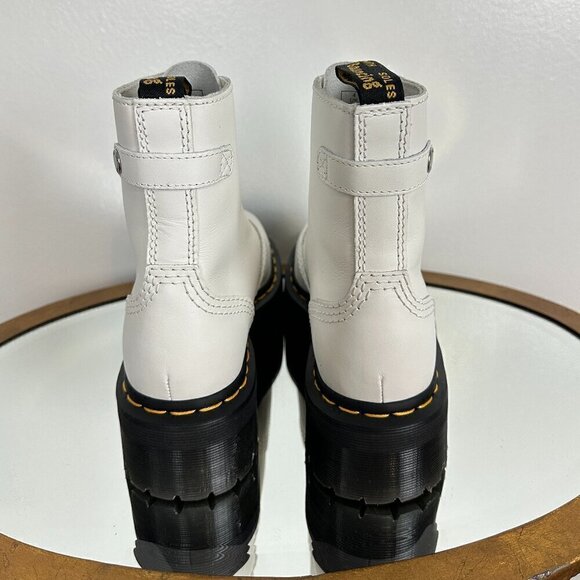 DR MARTENS Jetta Water Repellent Platform Bootie in White Size US 6 - Picture 7 of 9
